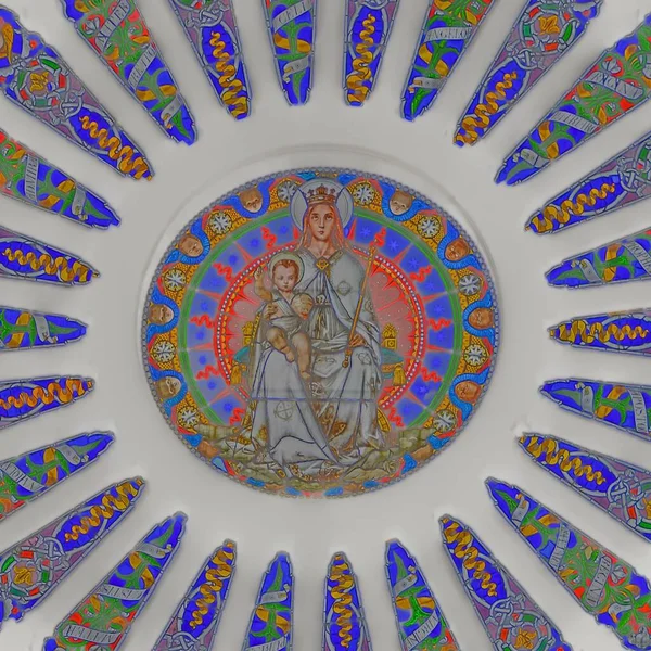 Closeup Shot Religious Painting — Stock Photo, Image