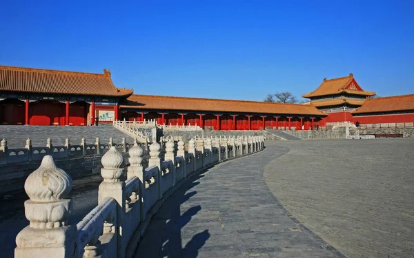 Temples Landmarks Forbidden City Dongcheng District Beijing China — Stock Photo, Image