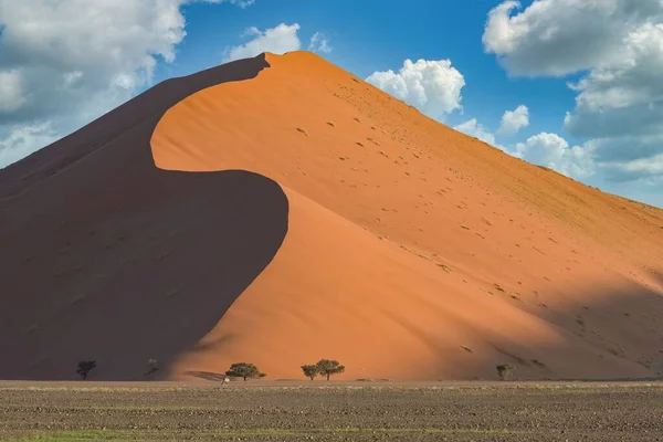 Namibia Desierto Namib Paisaje Gráfico Dunas Rojas — Foto de Stock