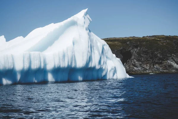 Pintoresco Disparo Iceberg Costa Terranova Canadá — Foto de Stock