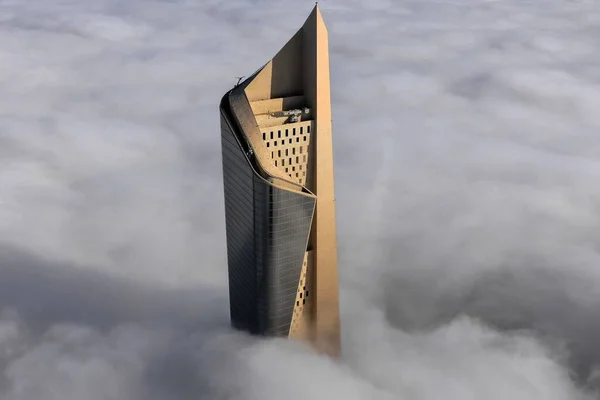 Uma Vista Aérea Espetacular Arranha Céu Torre Hamra Que Eleva — Fotografia de Stock