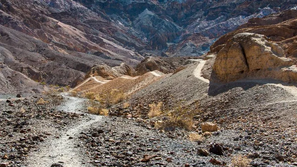 Eine Sandige Landschaft Death Valley Kalifornien — Stockfoto