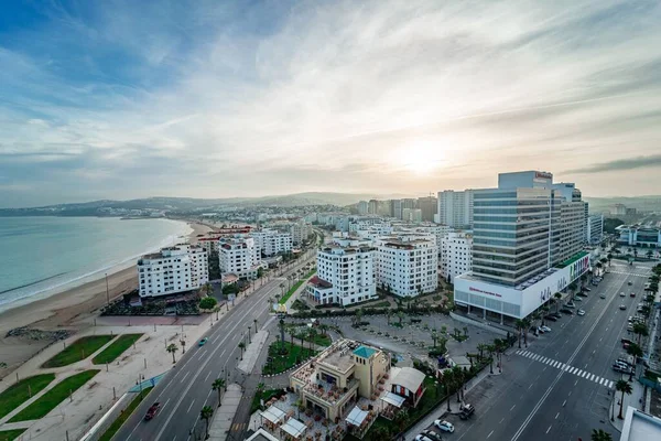 Vista Panorámica Los Edificios Del Centro Tanger —  Fotos de Stock