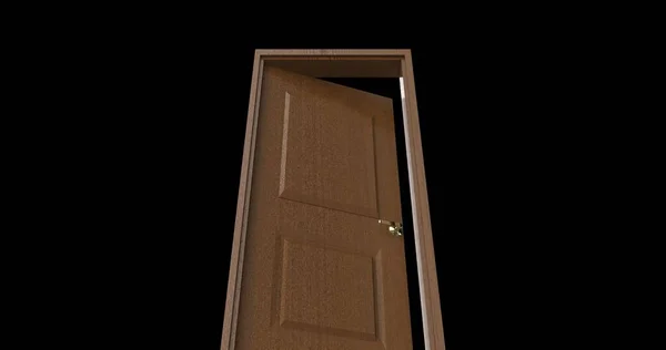 Απομονωμένη Πόρτα Απεικόνιση Απόδοση — Φωτογραφία Αρχείου