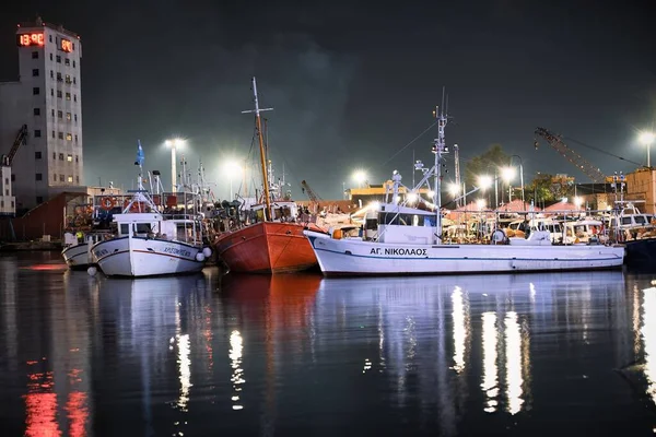 Schöne Nacht Foto Hafen — Stockfoto