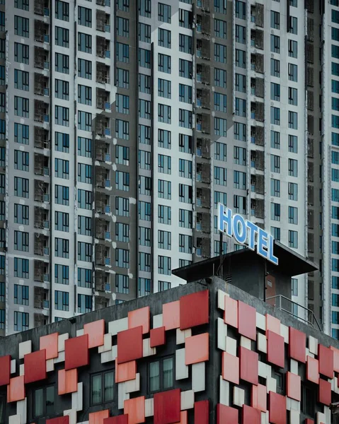 Uno Scatto Verticale Edifici Dal Design Moderno Una Città — Foto Stock