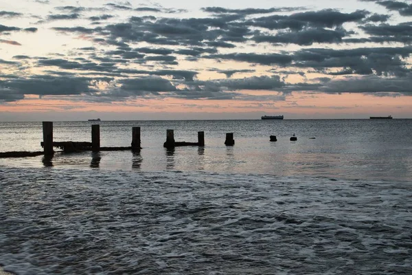 Чудовий Вид Море Острові Вайт Англія — стокове фото