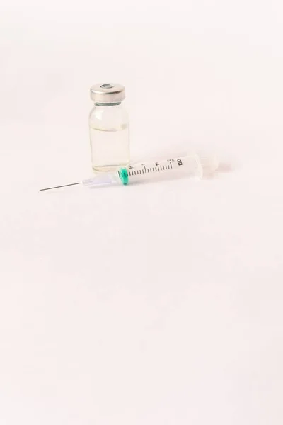 Diverse Medische Apparatuur Thermometer Ampullen Pipet Medicijnen Tabletten Capsules Spray — Stockfoto