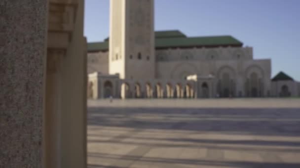 Mezquita Hassan Casablanca Marruecos — Vídeos de Stock