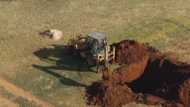 Une Excavatrice Jcb Creuse Trou Pretoria — Video