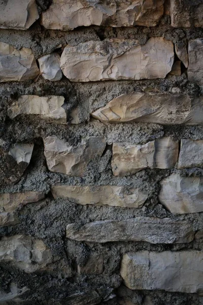 放棄されたカストリギリシャの村の20歳の石の壁 — ストック写真