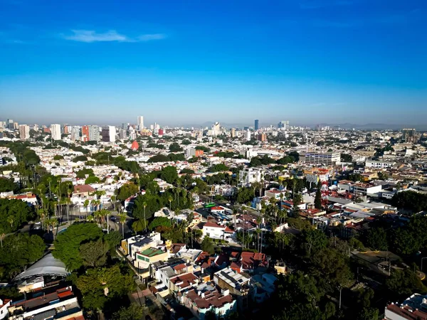 Vista Aérea Del Paisaje Urbano Chile Rodeado Edificios — Foto de Stock