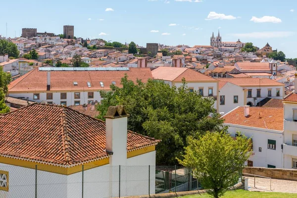 Die Landschaft Über Dem Historischen Stadtkern Von Portalegre Portugal — Stockfoto