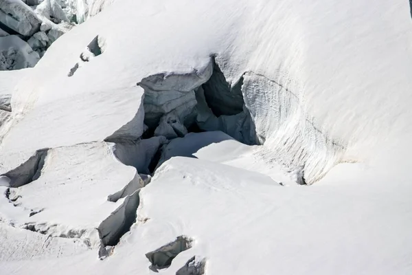Glacier Cave Aletsch Glacier Jungfrau Glacier Switzerland — Stock Photo, Image