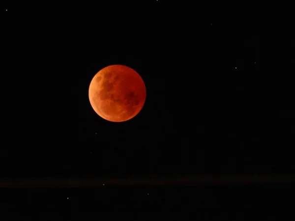 Лунное Затмение Замечено Кровавая Луна Замечена Ноября 2022 Года — стоковое фото