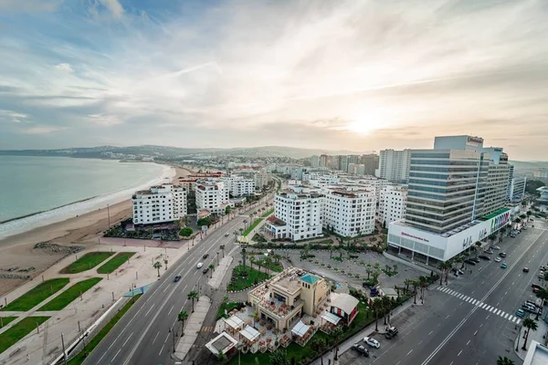 Blick Über Die Gebäude Der Innenstadt Von Tanger — Stockfoto