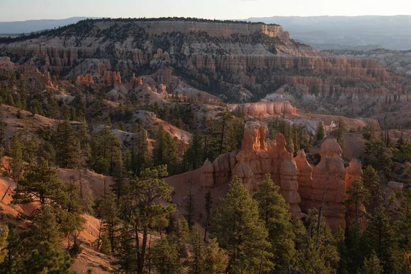 Uma Bela Paisagem Geológica Com Formações Rochosas Parque Nacional Bryce — Fotografia de Stock