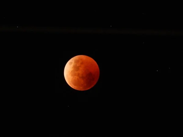 Éclipse Lunaire Vue Lune Sang Vue Nov 2022 — Photo