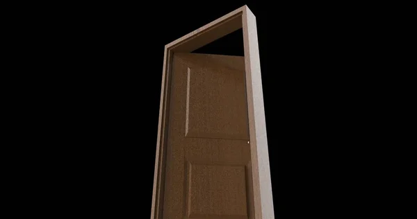 Απομονωμένη Πόρτα Απεικόνιση Απόδοση — Φωτογραφία Αρχείου