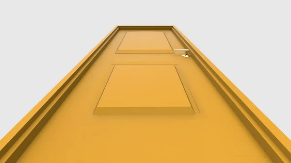 Isolated Door Illustration Rendering — Stock Photo, Image