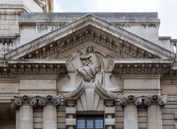 Details Facade Central Criminal Court Old Bailey London United Kingdom — Stock Photo, Image