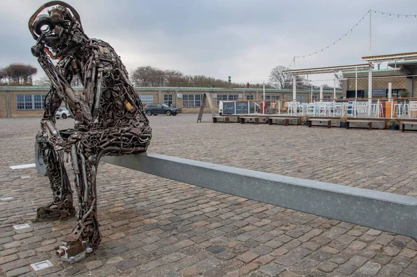 Rzeźba Zinkglobal Kopenhadze Dania — Zdjęcie stockowe