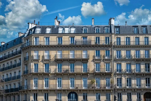 Paris Luxury Parisian Facade Arrondissement Rue Gay Lussac — Stock Photo, Image