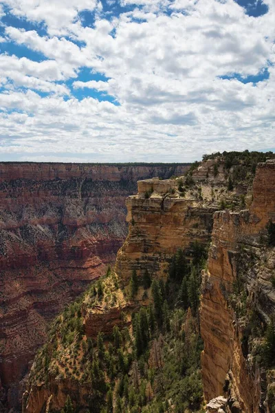 Eine Vertikale Aufnahme Von Landschaften Des Grand Canyon Arizona — Stockfoto