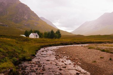 Glencoe, İskoçya 'daki Lagangarbh Kulübesi.