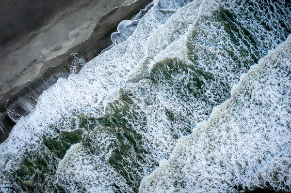 Deniz Dalgalarının Hava Görüntüsü — Stok fotoğraf