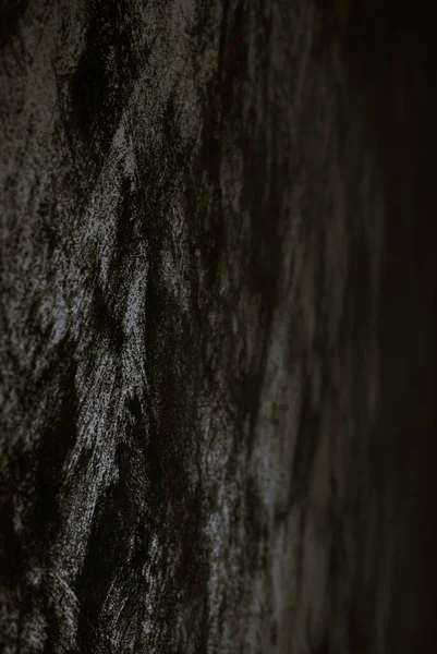 Koyu Bir Mağara Duvarının Dikey Yakın Çekimi — Stok fotoğraf