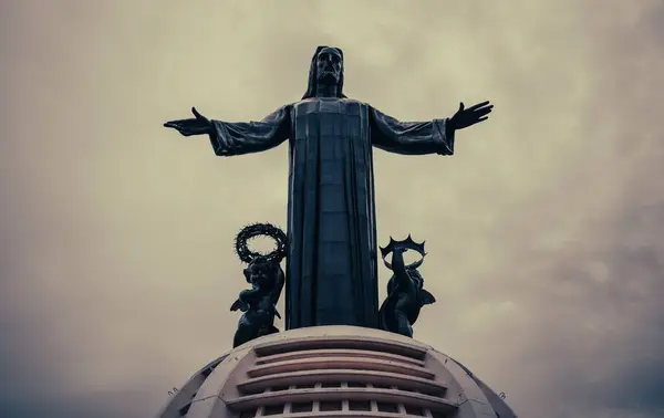 Největší Kristova Socha Jaliscu Mexiko — Stock fotografie