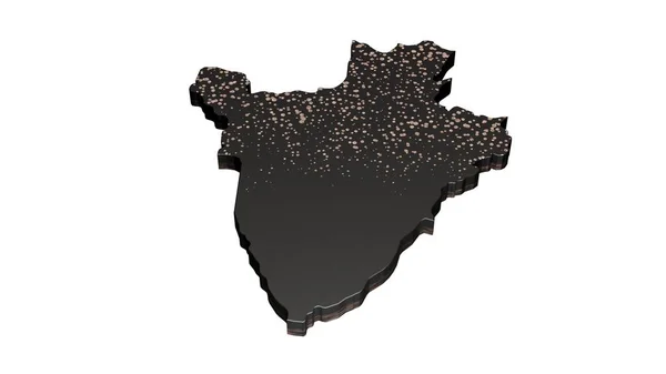 Рендеринг Роскошной Черной Карты Бурунди Белом Фоне — стоковое фото
