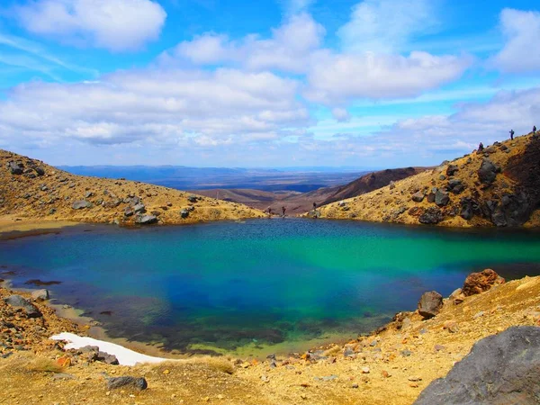 Ein Flacher Blick Auf Den Tongariro See Mit Blick Auf — Stockfoto