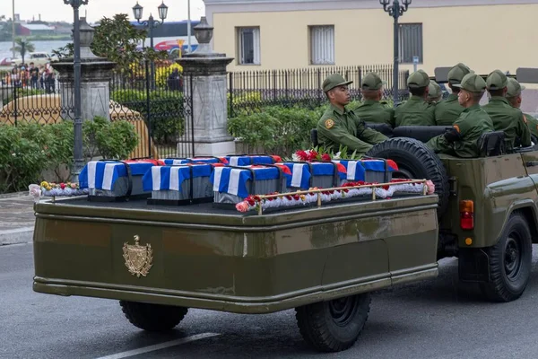 Pogrzeb Strażaków Którzy Zginęli Pożarze Supercysterny Matanzas Kubie — Zdjęcie stockowe