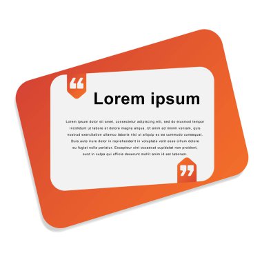 Bir dizi alıntı iletisi kabarcık şablon tasarımı