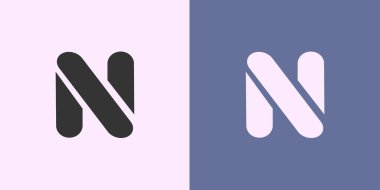 Bir şirket için N harfinin modern iş logosu tasarımı