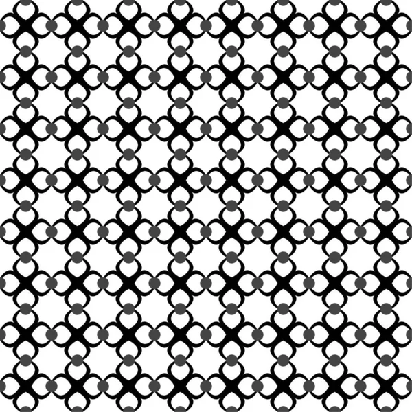 Ein Schwarz Weißes Nahtloses Muster Für Texturen Und Überlagerungen — Stockvektor