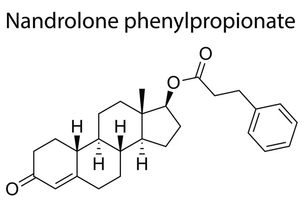 トレンボロン酢酸アナボリックアンドロゲンステロイドの化学構造のベクトル ストックベクター ©wirestock_creators 654524170