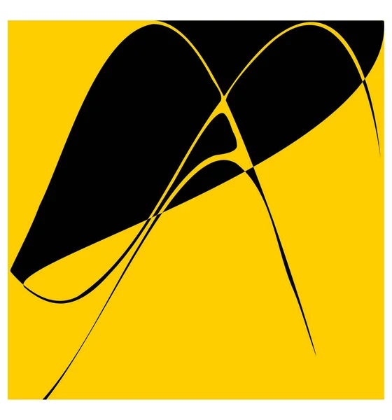 黄色と白の現代抽象芸術的背景のベクトル — ストックベクタ