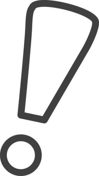 Illustration Vectorielle Point Exclamation — Image vectorielle