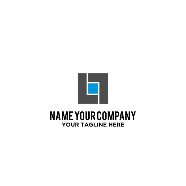 Beyaz Arka Planda Izole Edilmiş Yaratıcı Bir Şirket Logosu Tasarımı — Stok Vektör