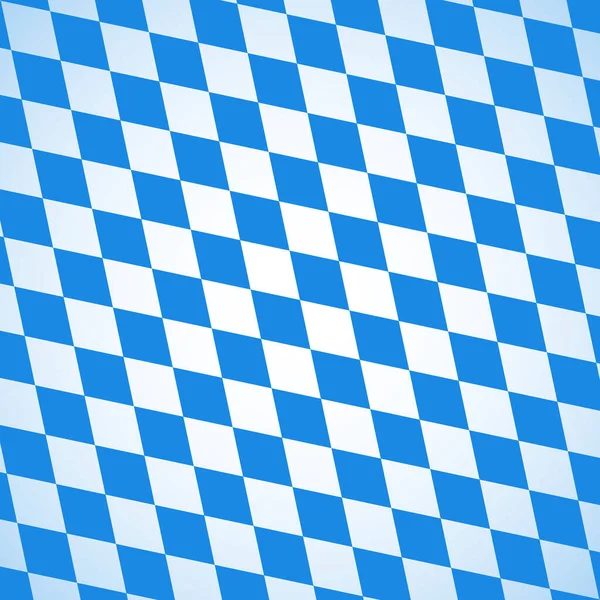 蓝色和白色格子的Oktoberfest背景 — 图库矢量图片