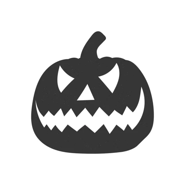 Ένα Διανυσματικό Λογότυπο Της Σιλουέτας Ενός Jack Lantern Λευκό Φόντο — Διανυσματικό Αρχείο