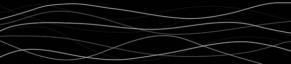 Eine Illustration Einer Abstrakten Weißen Linie Wellenförmigen Hintergrund — Stockvektor