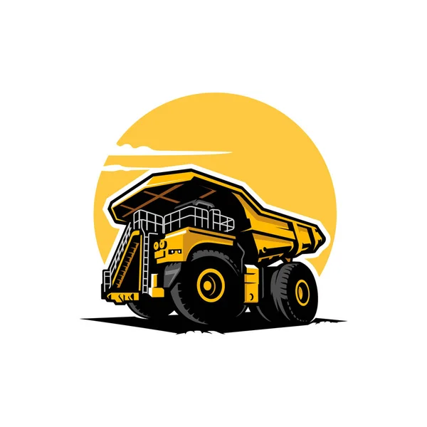 Illustrazione Vettoriale Camion Carico — Vettoriale Stock