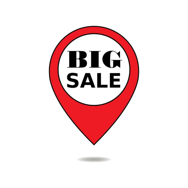 Vertical Big Sale Sign — Stock Vector