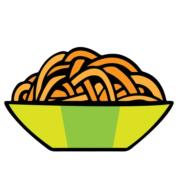 Εικονογράφηση Διανύσματος Εικόνων Noodles Clip Art — Διανυσματικό Αρχείο