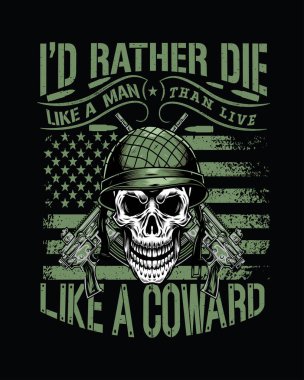 Korkak, modaya uygun bir tipografi tarzı yaşamaktansa bir erkek gibi ölmeyi tercih ederim. Kıyafet tasarımı için mükemmel.