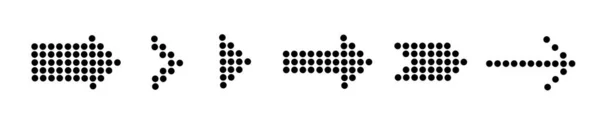各种黑色箭头图标的点缀向量设计 — 图库矢量图片